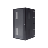 Gabinete PanZone de Montaje en Pared, de 19in, Puerta con Ventana de Seguridad, 26 UR, 762mm de Profundidad, Color Negro